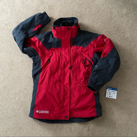 Columbia 3 in 1 jacket coat women's S red grey - Picture 2 of 16